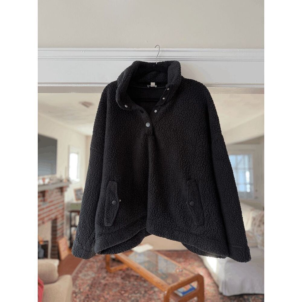 J. Crew Snap-collar sherpa sweatshirt in Polartec® fleece
